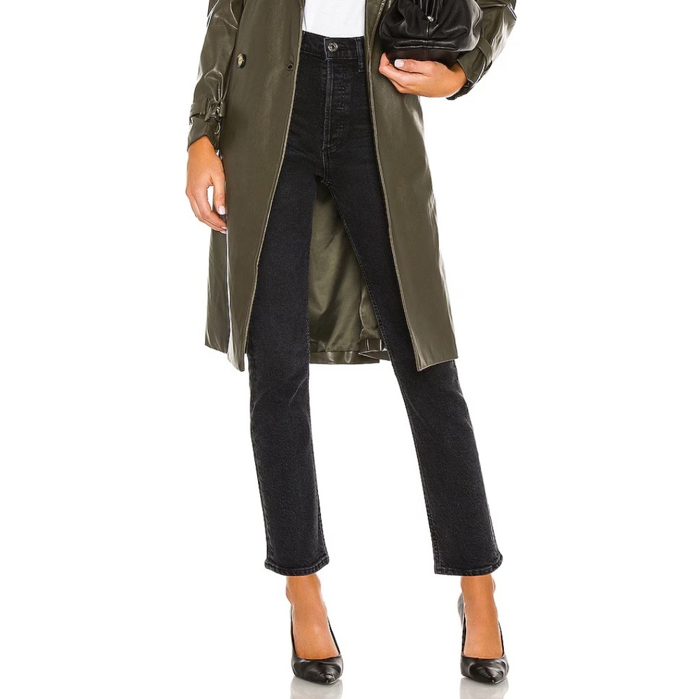 NWT - AGOLDE - Riley High Rise Straight Crop Jeans